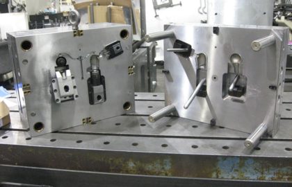 mold types spi class two cavity family injection mold with three slides