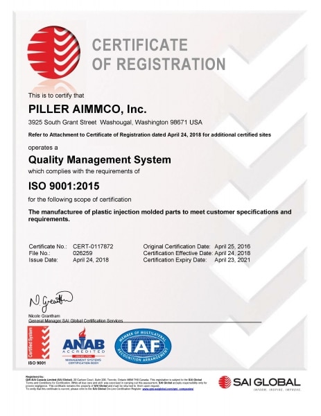 ISO 9001 Certificate